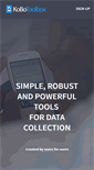 Mobile Screenshot of kobotoolbox.org